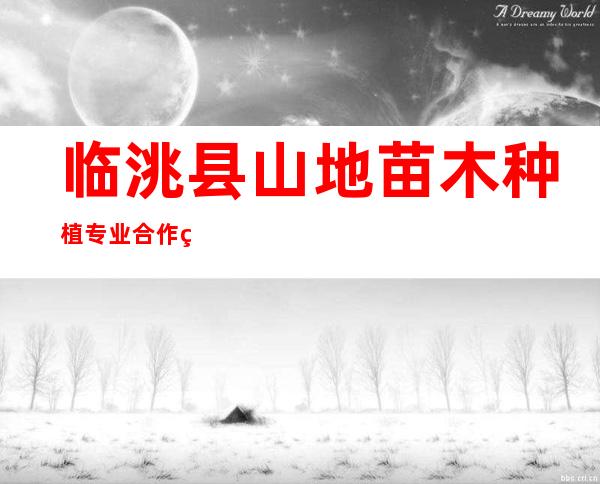 临洮县山地苗木种植专业合作社