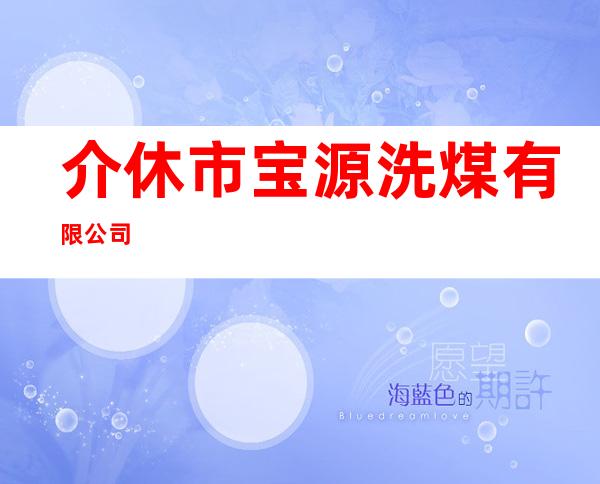 介休市宝源洗煤有限公司
